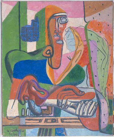 Portrait de femme à la cathédrale de Sens (1944) - Le Corbusier Tablo
