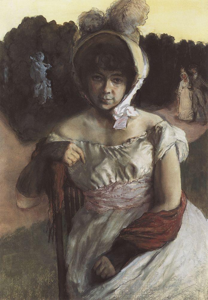 Portrait of A. Benois (1896) – Konstantin Somov Tablo