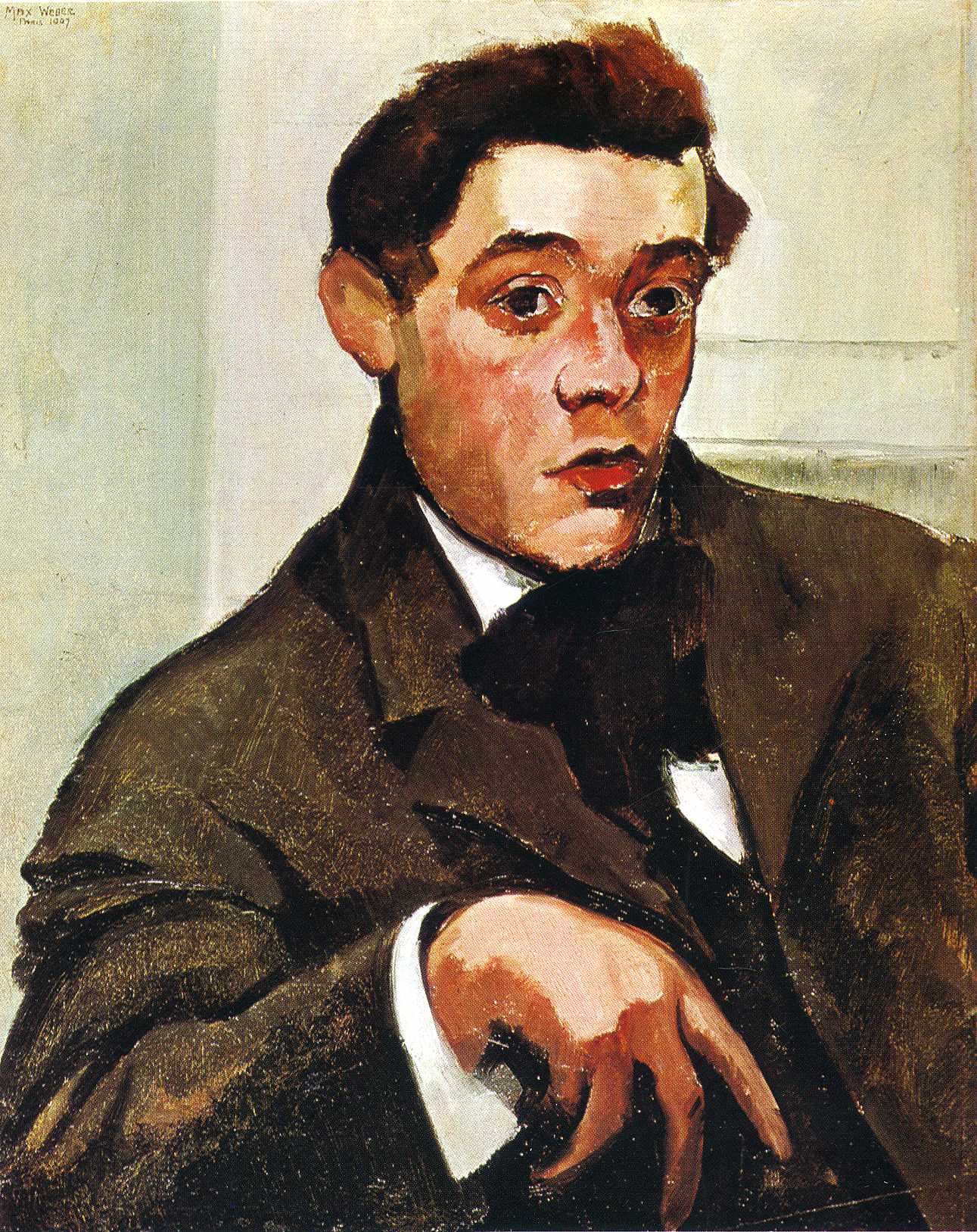 Portrait of Abraham Walkowitz (1907) - Max Weber Tablo