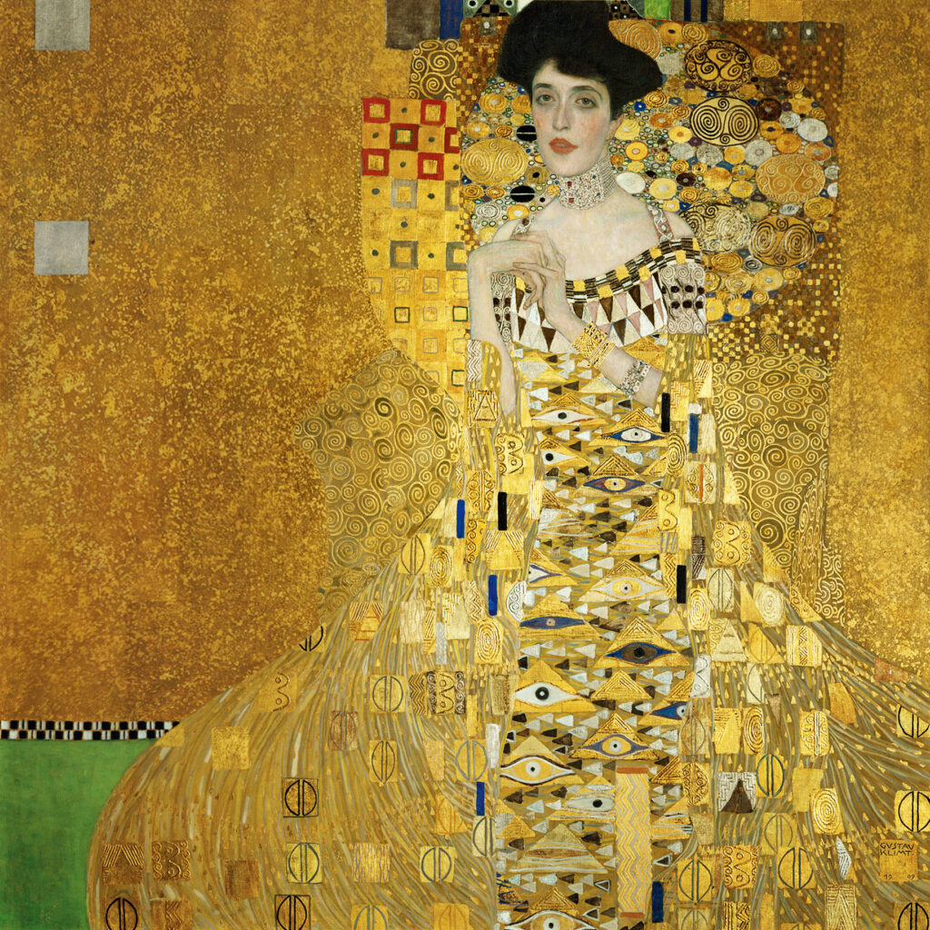 Portrait of Adele Bloch Bauer I (1907) - Gustav Klimt Tablo