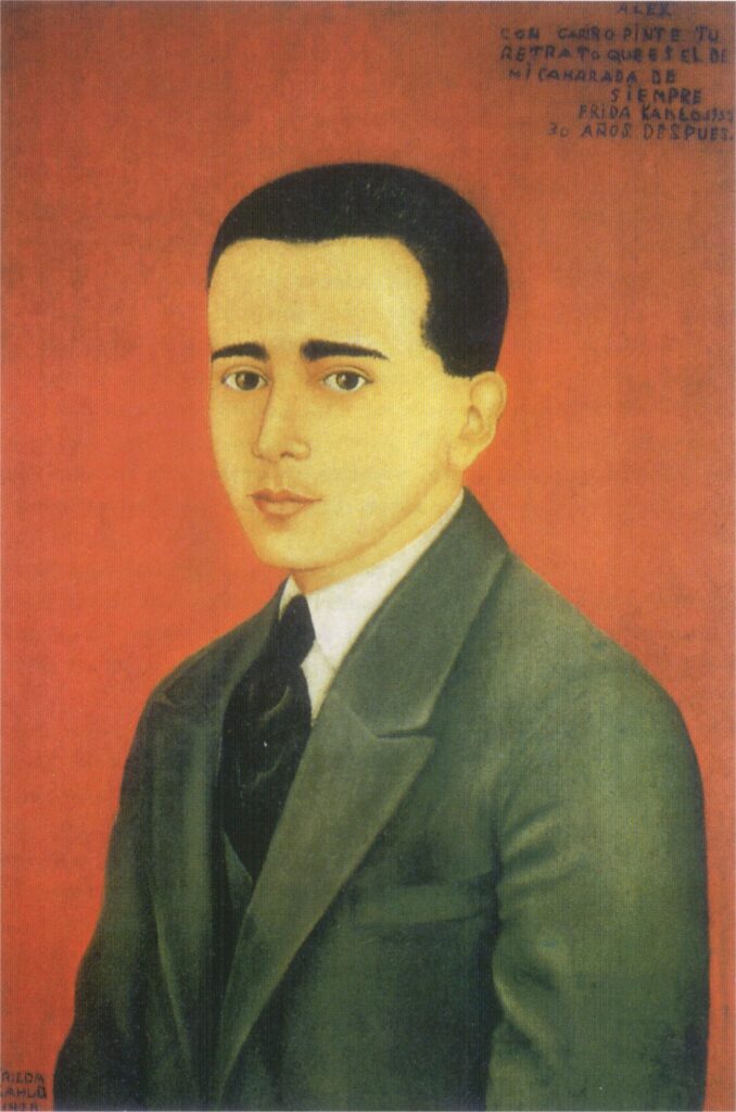Portrait of Alejandro Gómez Arias (1928) - Frida Kahlo Tablo