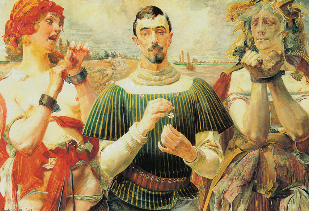 Portrait of Aleksander Wielopolski (1903) - Jacek Malczewski Tablo