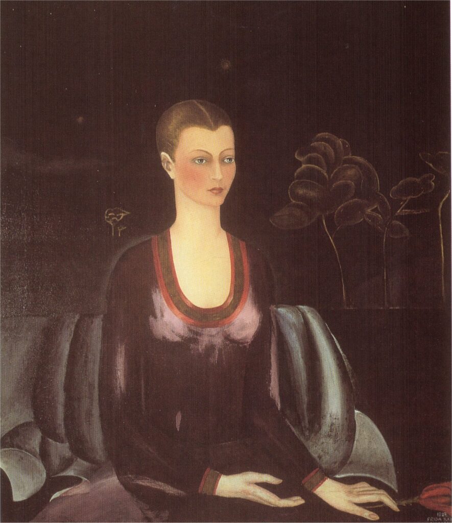 Portrait of Alicia Galant (1927) - Frida Kahlo Tablo