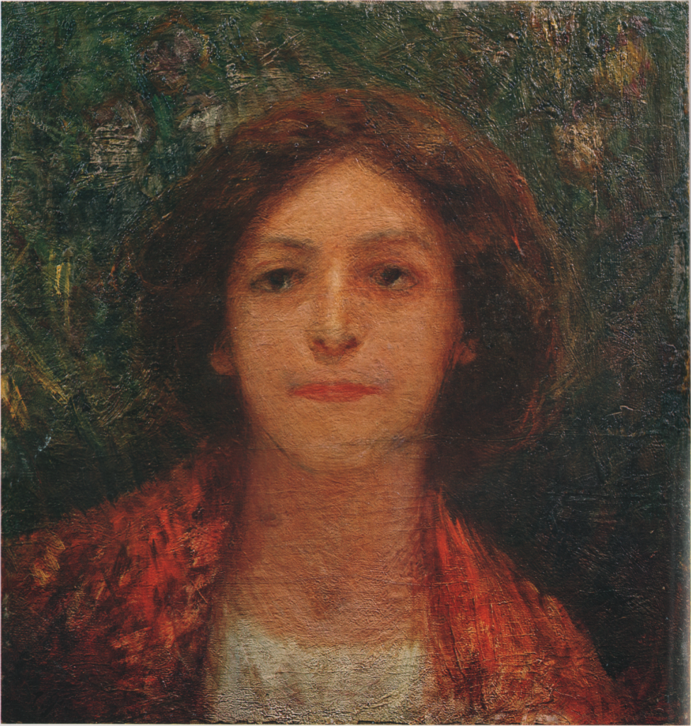 Portrait of An European Woman - Fujishima Takeji Tablo