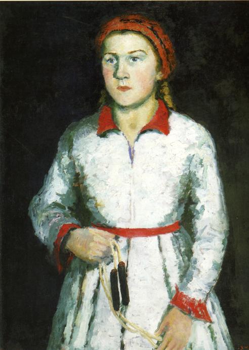 Portrait of Artist s Daughter (1934) - Kazimir Malevich Tablo