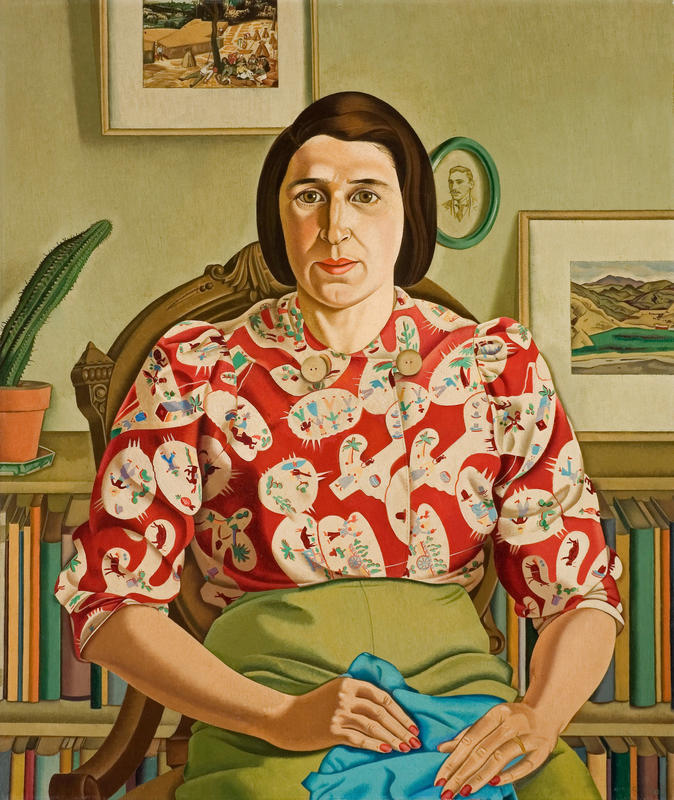 Portrait of Betty Curnow (1942) - Rita Angus Tablo