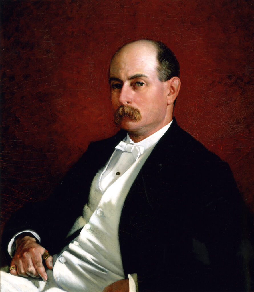 Portrait of Charles Francis Adams, Jr. (1876) - Francis Davis Millet Tablo