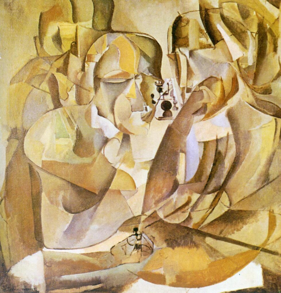 Portrait of Chess Players (1911) - Marcel Duchamp Tablo