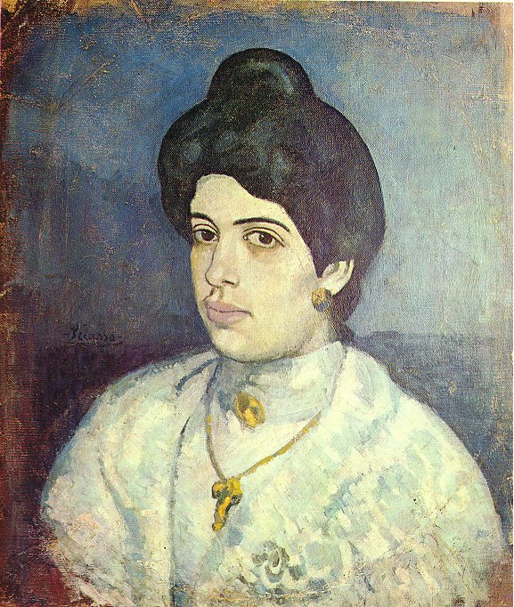Portrait of Corina Romeu (1902) - Pablo Picasso Tablo