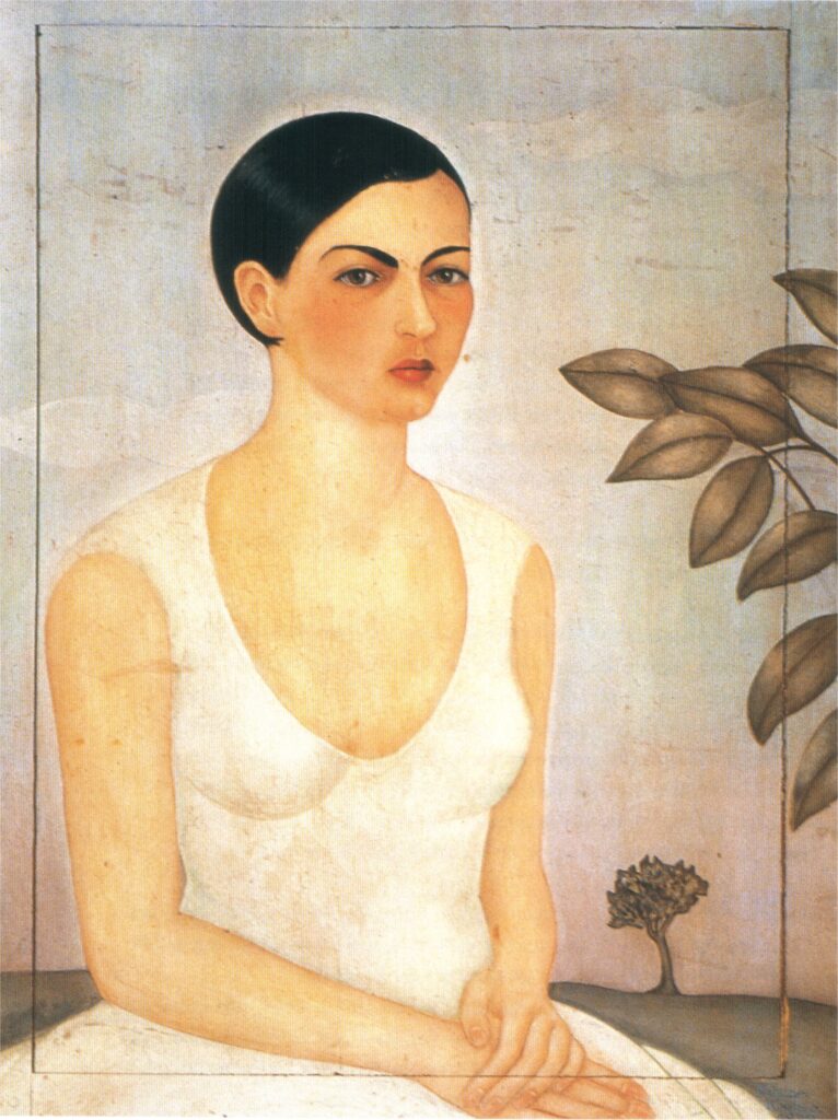 Portrait of Cristina My Sister (1928) – Frida Kahlo Tablo