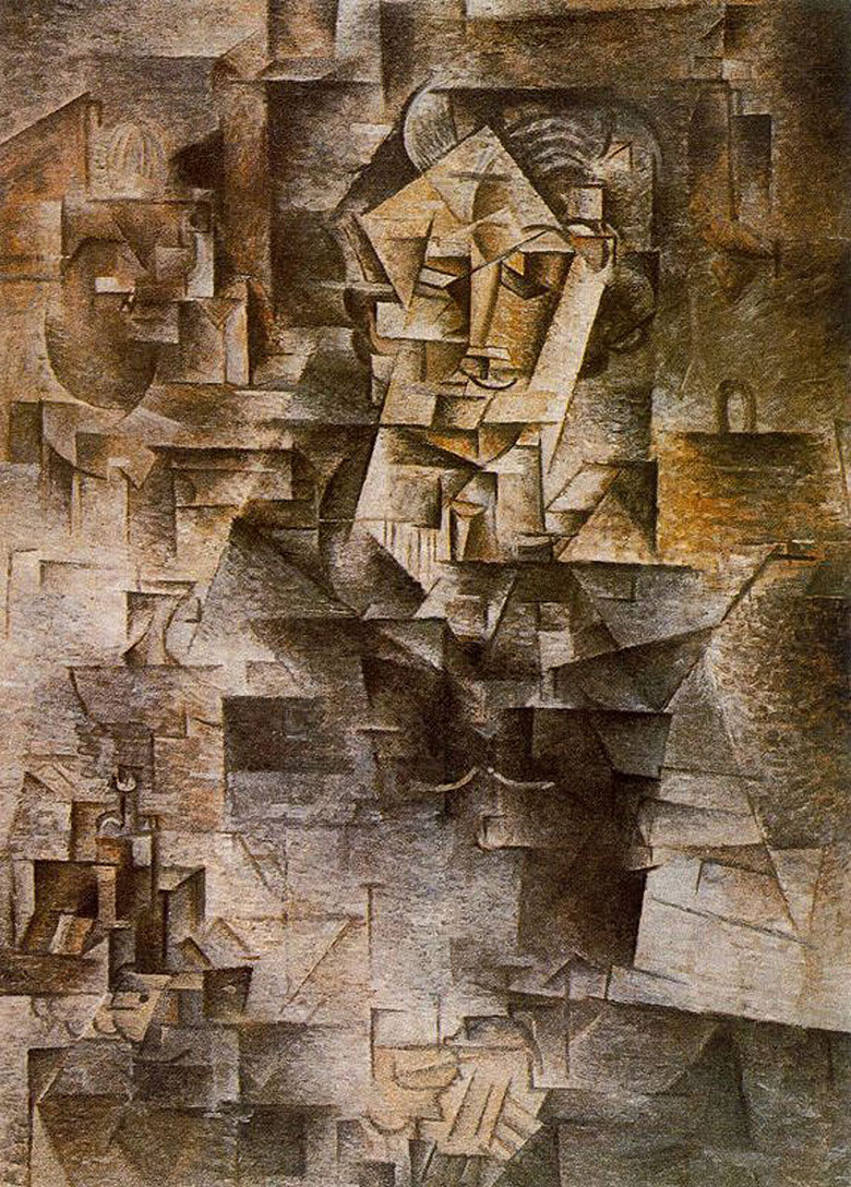 Portrait of Daniel Henry Kahnweiler (1910) - Pablo Picasso Tablo