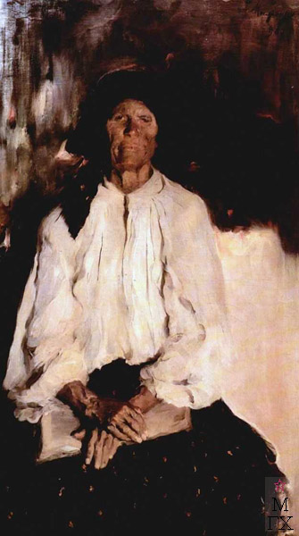 Portrait of Daria Ivanovna Tatarintseva (1898) – Filipp Malyavin Tablo