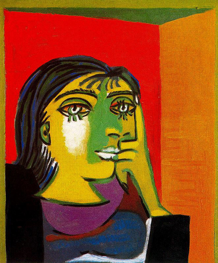 Portrait of Dora Maar (1937) - Pablo Picasso Tablo