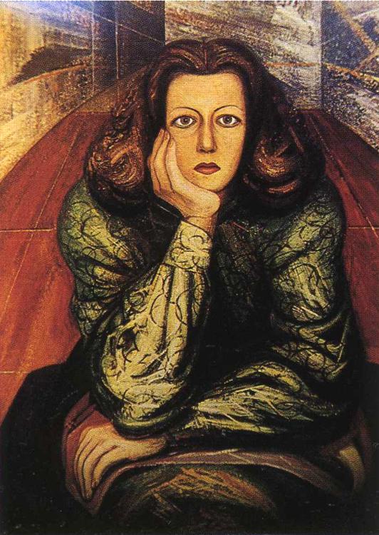 Portrait of Dramatist Margarita Urueta (1947) – David Alfaro Siqueiros Tablo