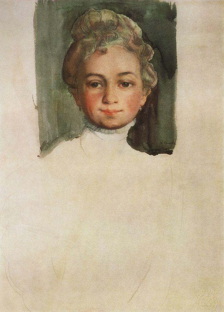 Portrait of E. Vladimirskaya (1908) – Konstantin Somov Tablo
