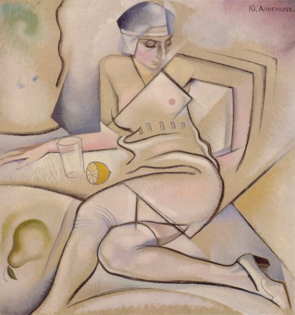 Portrait of Elena Annenkova (1917) - Jury Annenkov Tablo