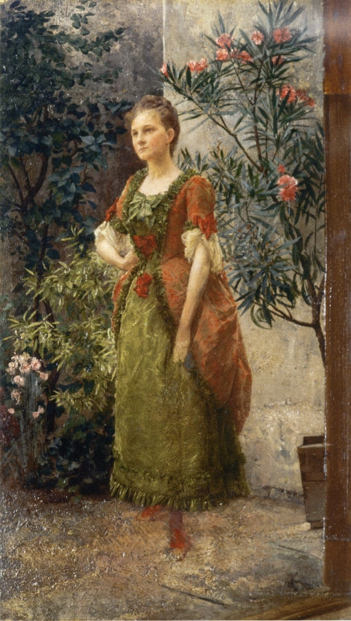 Portrait of Emilie Flöge (1893) – Gustav Klimt Tablo