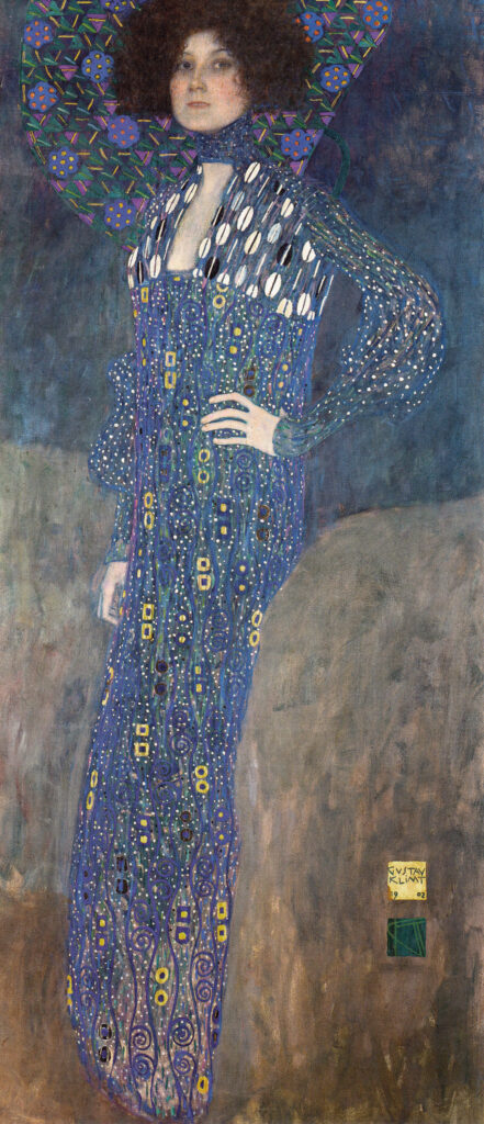 Portrait of Emilie Flöge (1902) - Gustav Klimt Tablo