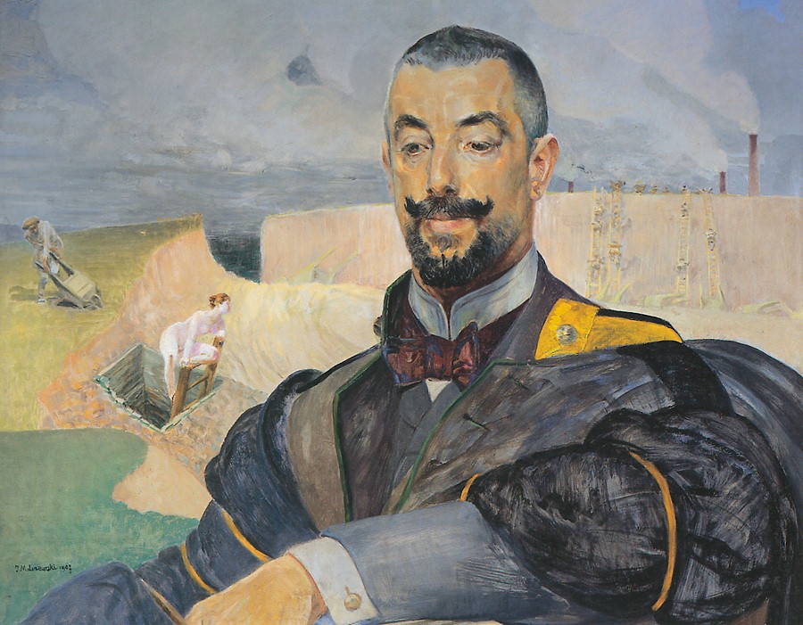 Portrait of Erazm Baracz (1907) - Jacek Malczewski Tablo