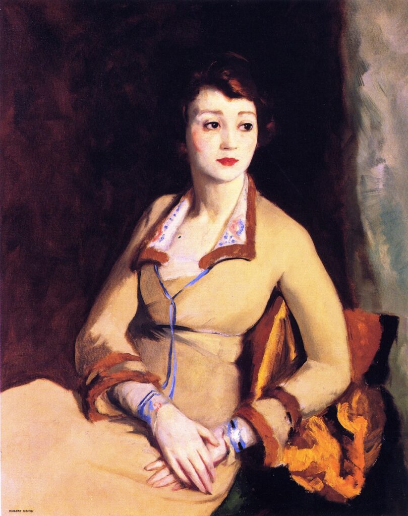 Portrait of Fay Bainter (1918) - Robert Henri Tablo