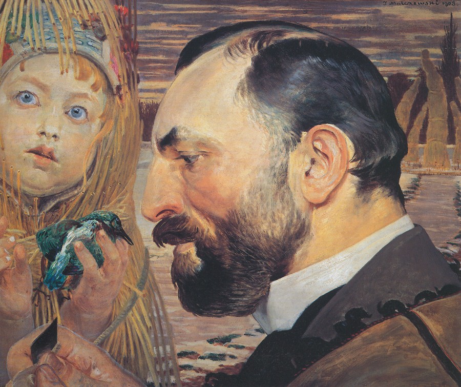 Portrait of Feliks Jasienski - Jacek Malczewski Tablo