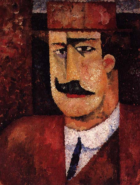 Portrait of Francisco Cardoso (1912) - Amadeo de Souza-Cardoso Tablo