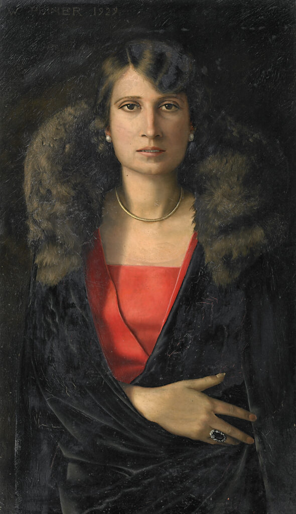 Portrait of Frau K. (Frau Krupsig) (1929) - Werner Peiner Tablo