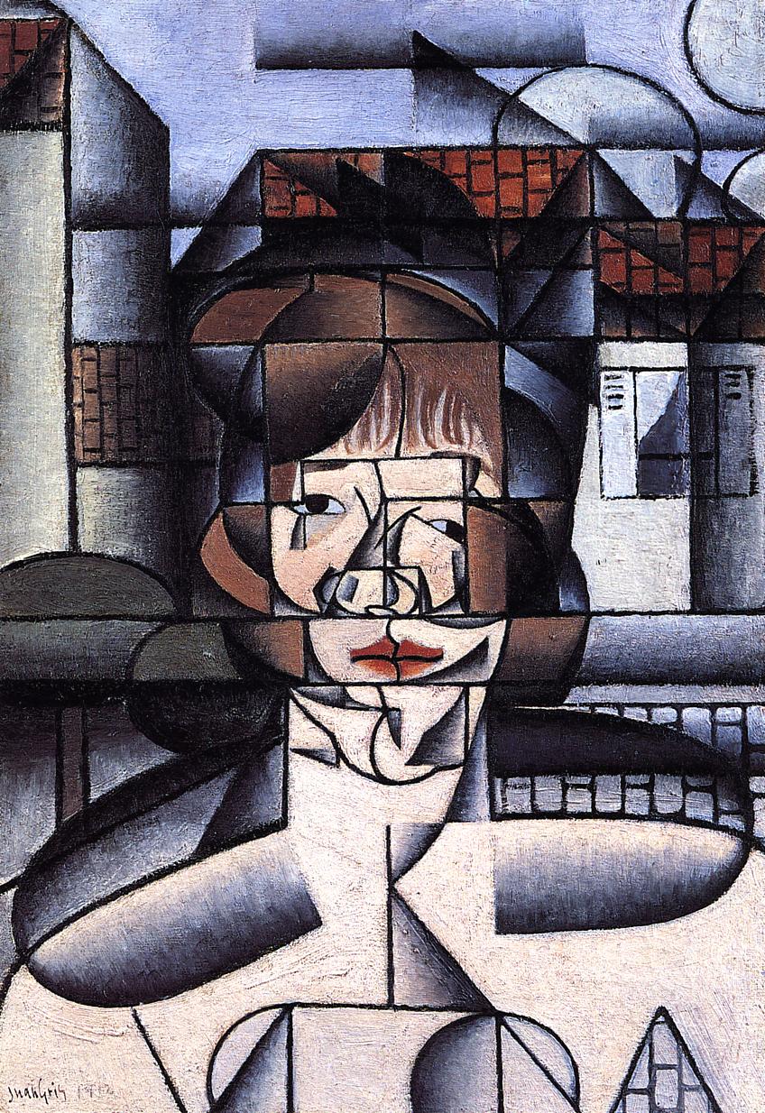 Portrait of Germaine Raynal (1912) - Juan Gris Tablo