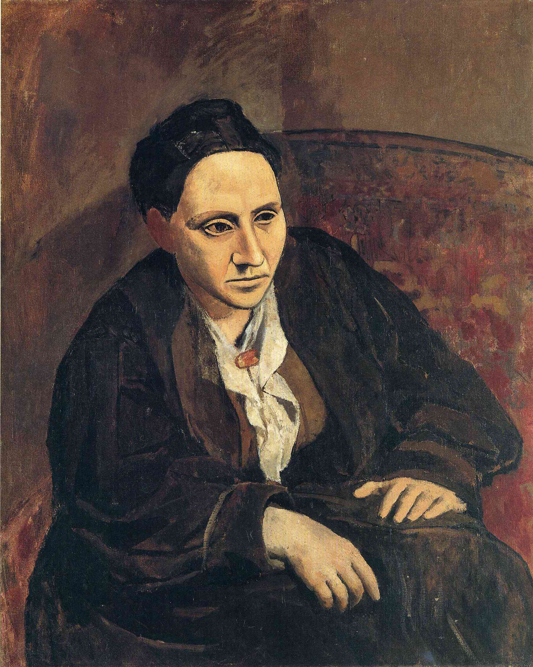 Portrait of Gertrude Stein (1906) - Pablo Picasso Tablo