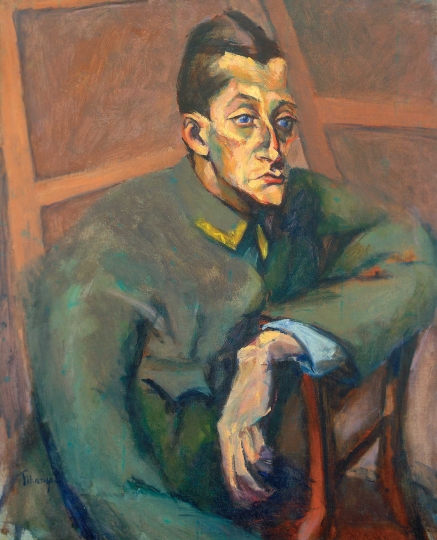 Portrait of Grósz Andor (1915) - Lajos Tihanyi Tablo