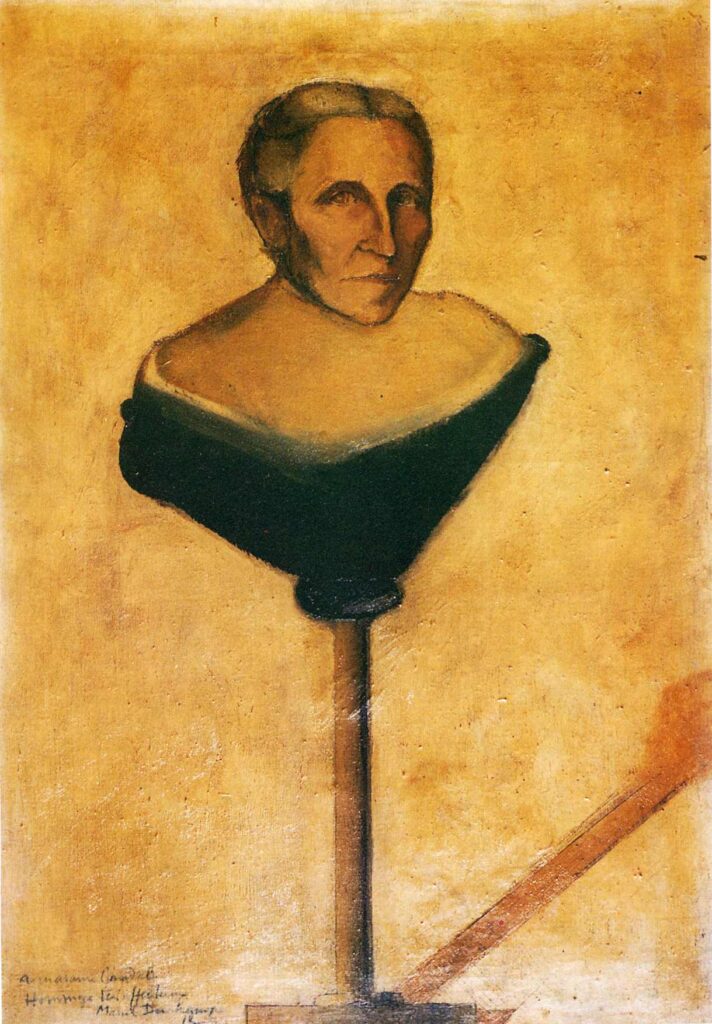 Portrait of Gustave Candel's Mother (1912) - Marcel Duchamp Tablo