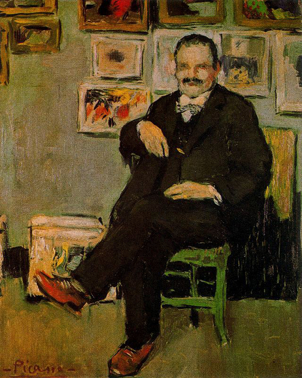 Portrait of Gustave Coquiot (1901) - Pablo Picasso Tablo