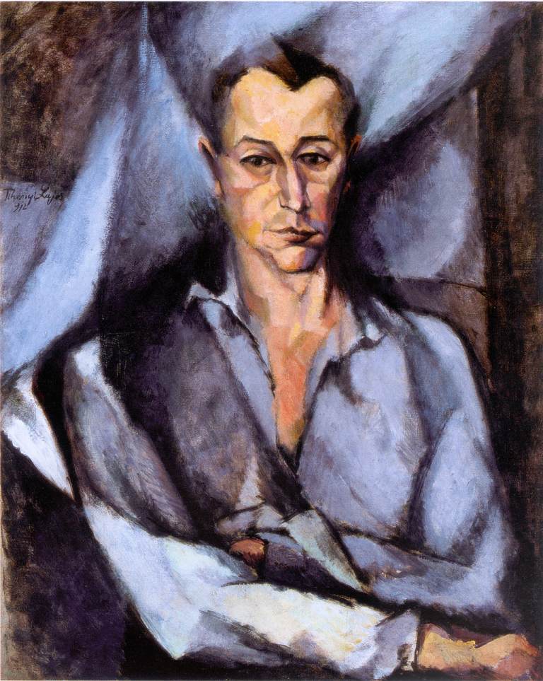 Portrait of György Bölöni (1912) - Lajos Tihanyi Tablo