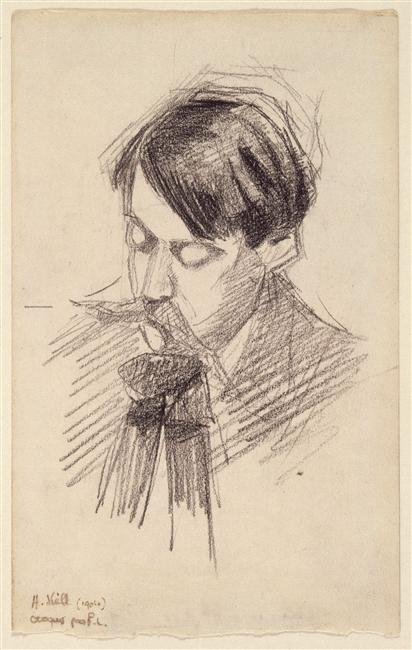 Portrait of Henry Viel, a friend of painter Fernand Leger (1904) - Fernand Léger Tablo