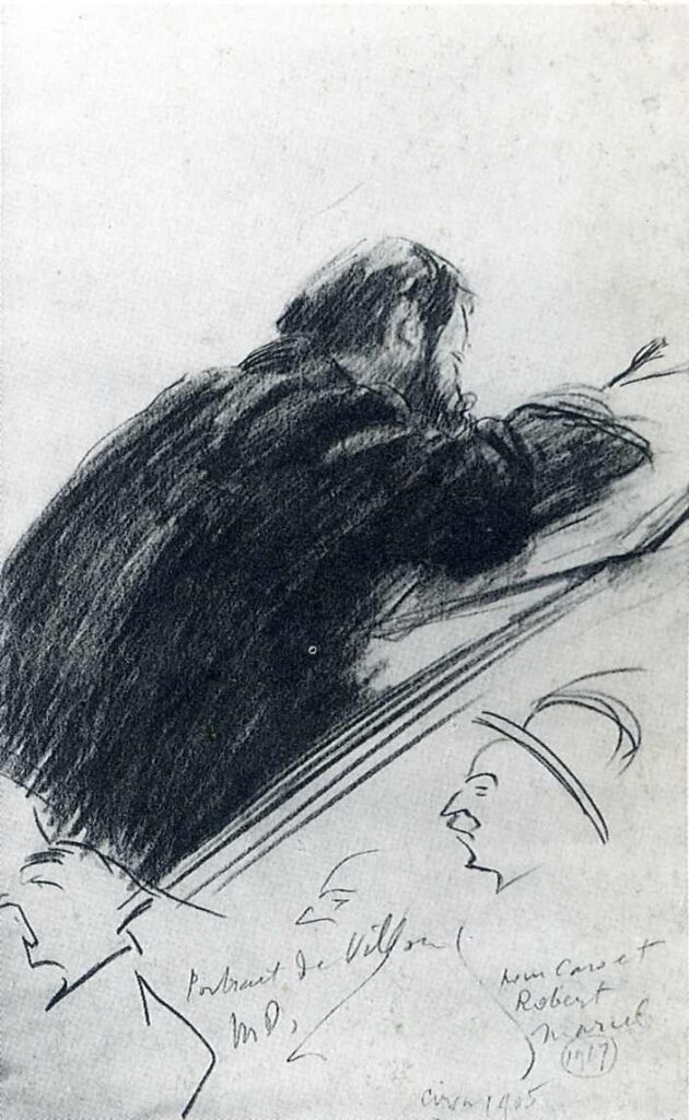 Portrait of Jacques Villon (1905) - Marcel Duchamp Tablo
