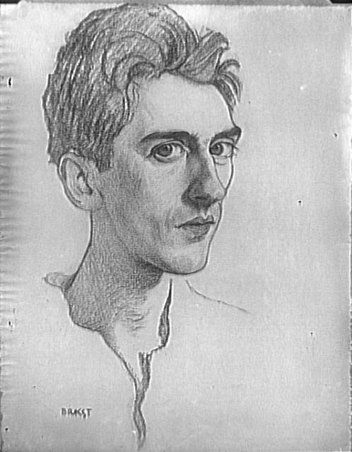 Portrait of Jean Cocteau – Léon Bakst Tablo
