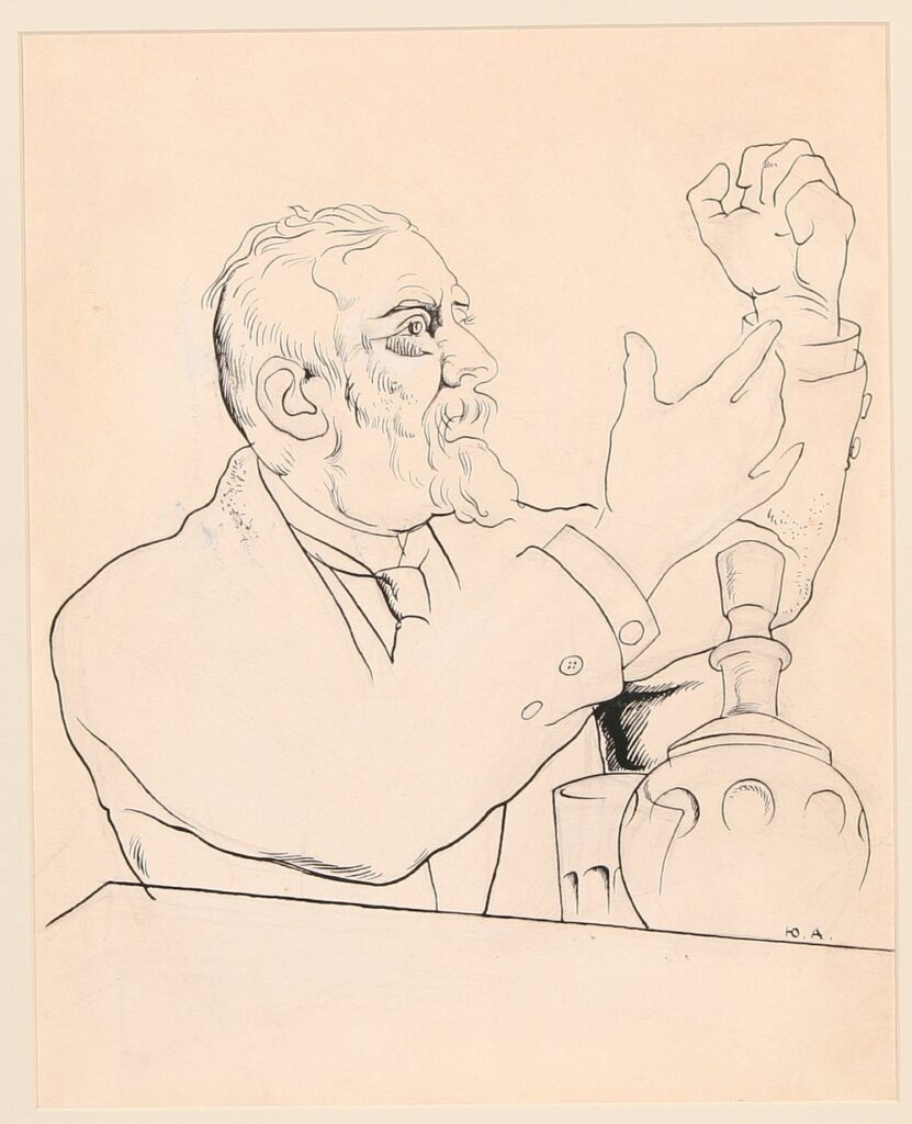 Portrait of Jean Jaures – Jury Annenkov Tablo