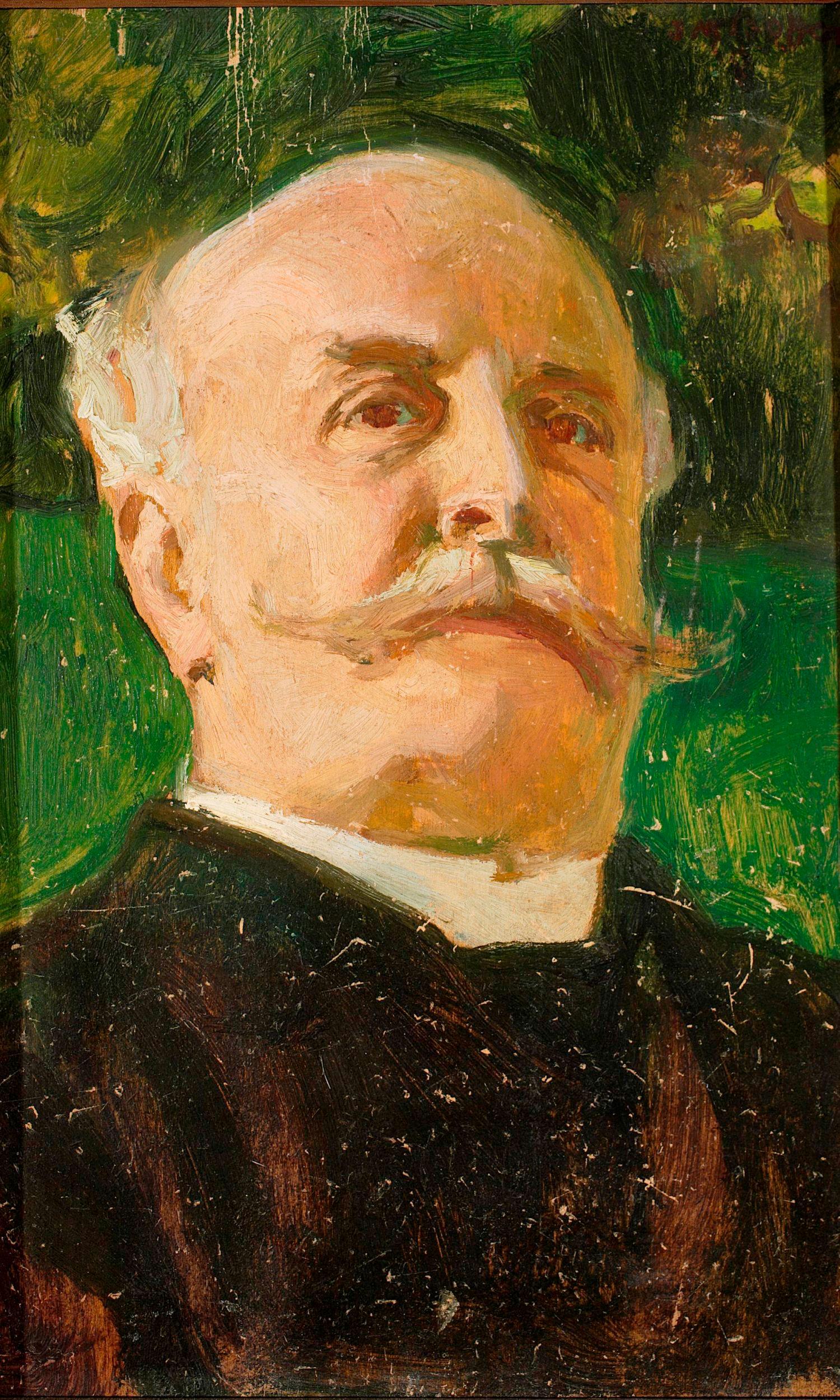 Portrait of Juliusz Kossak (1899) - Józef Mehoffer Tablo