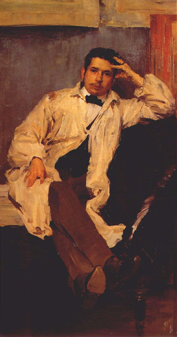 Portrait of K. A. Somov (1895) - Filipp Malyavin Tablo kanvas tablo