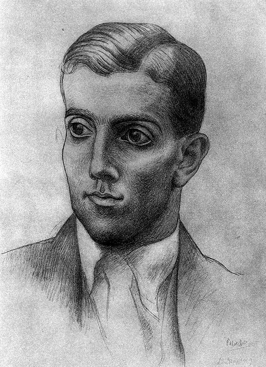Portrait of Léonide Massine (1919) - Pablo Picasso Tablo