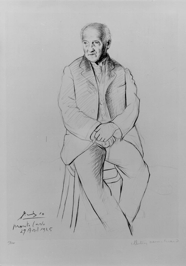 Portrait of La Scala master of ballet (1925) - Pablo Picasso Tablo