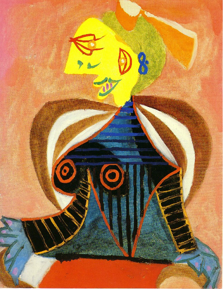 Portrait of Lee Miller as Arlesienne (1937) - Pablo Picasso Tablo