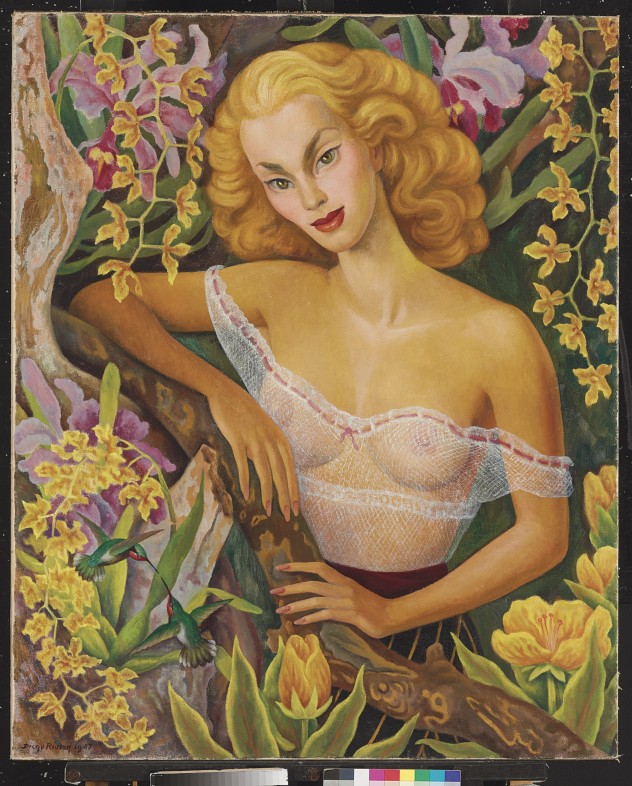 Portrait of Linda Christian (1947) – Diego Rivera Tablo