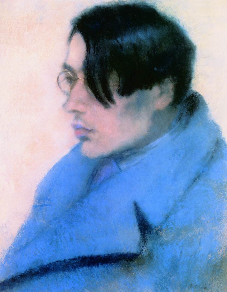 Portrait of Lorinc Szabo (1923) - József Rippl-Rónai Tablo