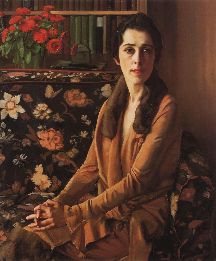 Portrait of Louise Morgan (1926) – Konstantin Somov Tablo