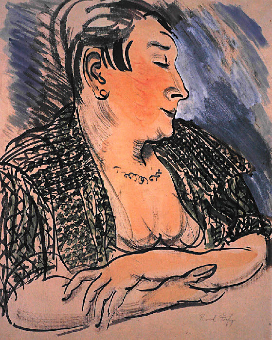 Portrait of Madame Dufy (1917) - Raoul Dufy Tablo