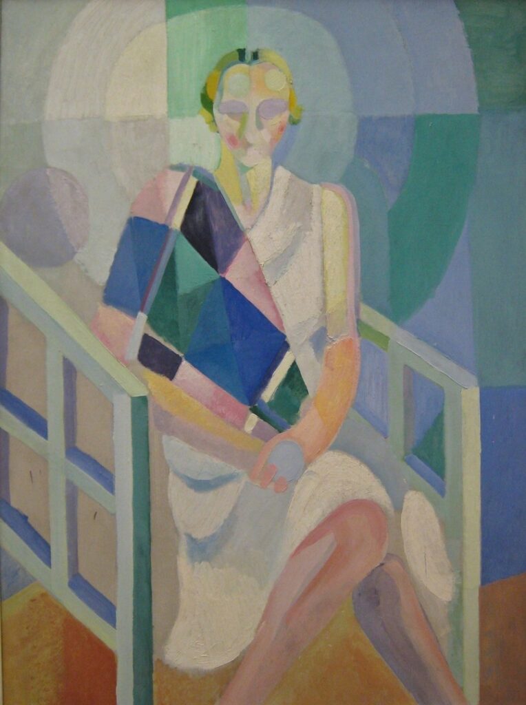 Portrait of Madame Heim (1927) - Robert Delaunay Tablo