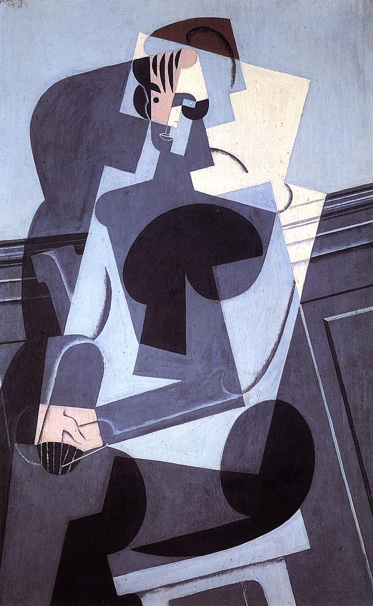 Portrait of Madame Josette Gris (1916) - Juan Gris Tablo