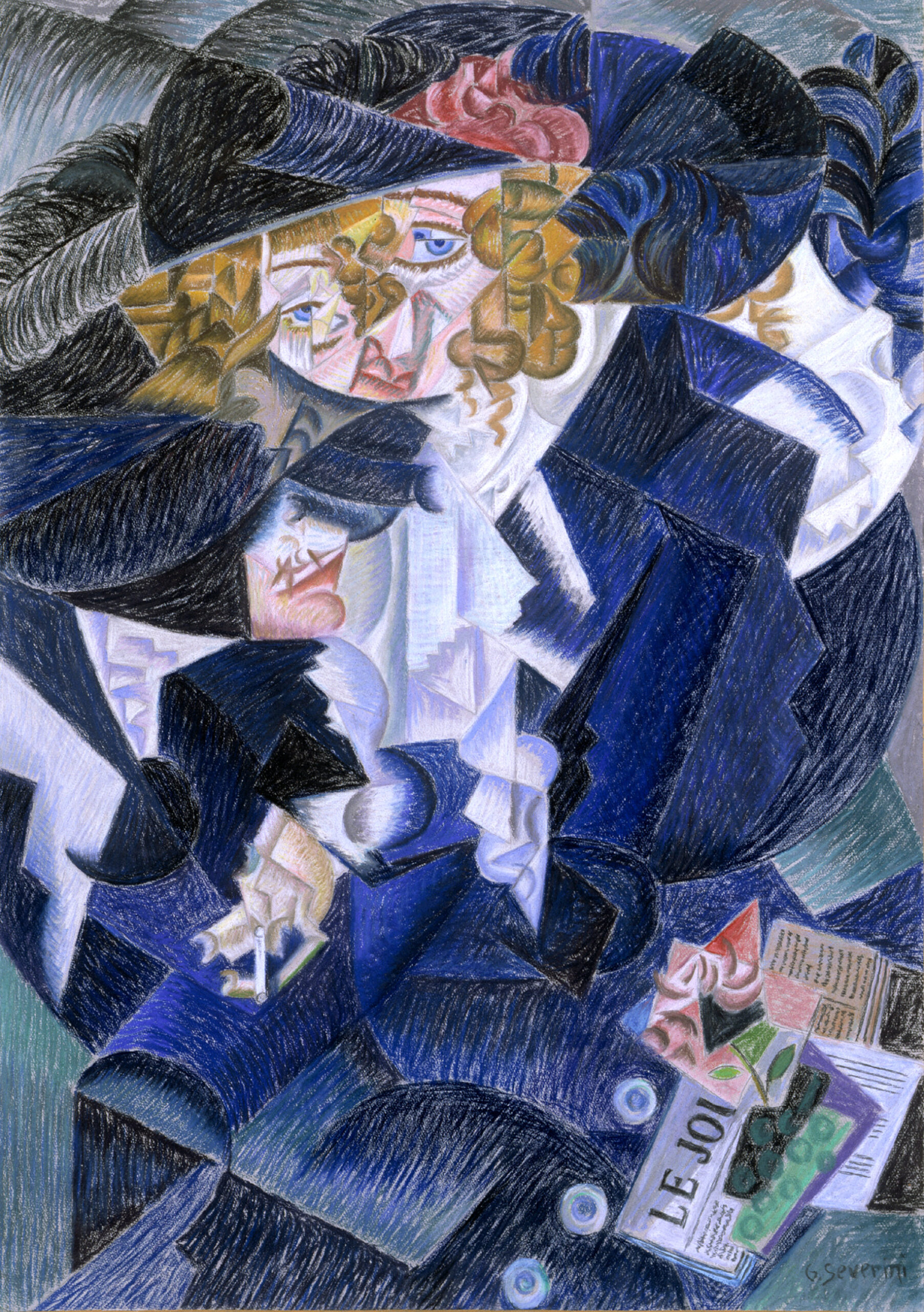 Portrait of Madame M.S. - Gino Severini Tablo
