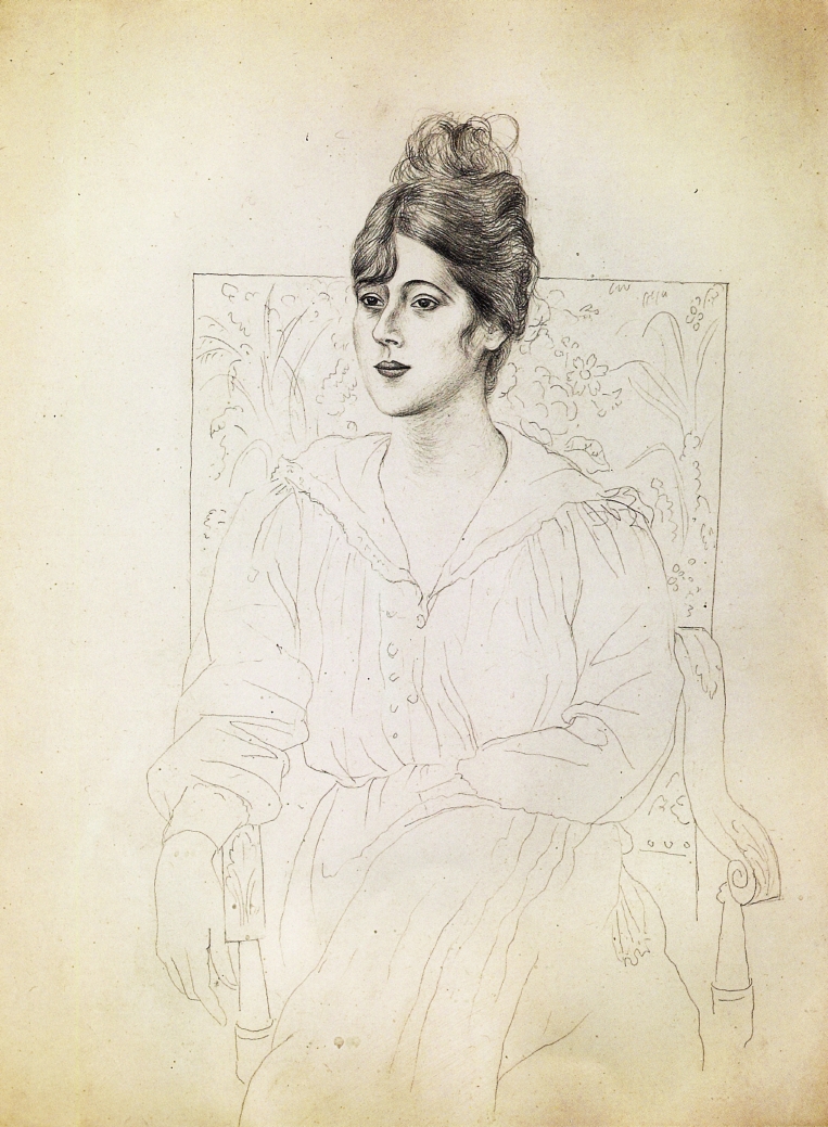 Portrait of Madame Patri (1918) - Pablo Picasso Tablo